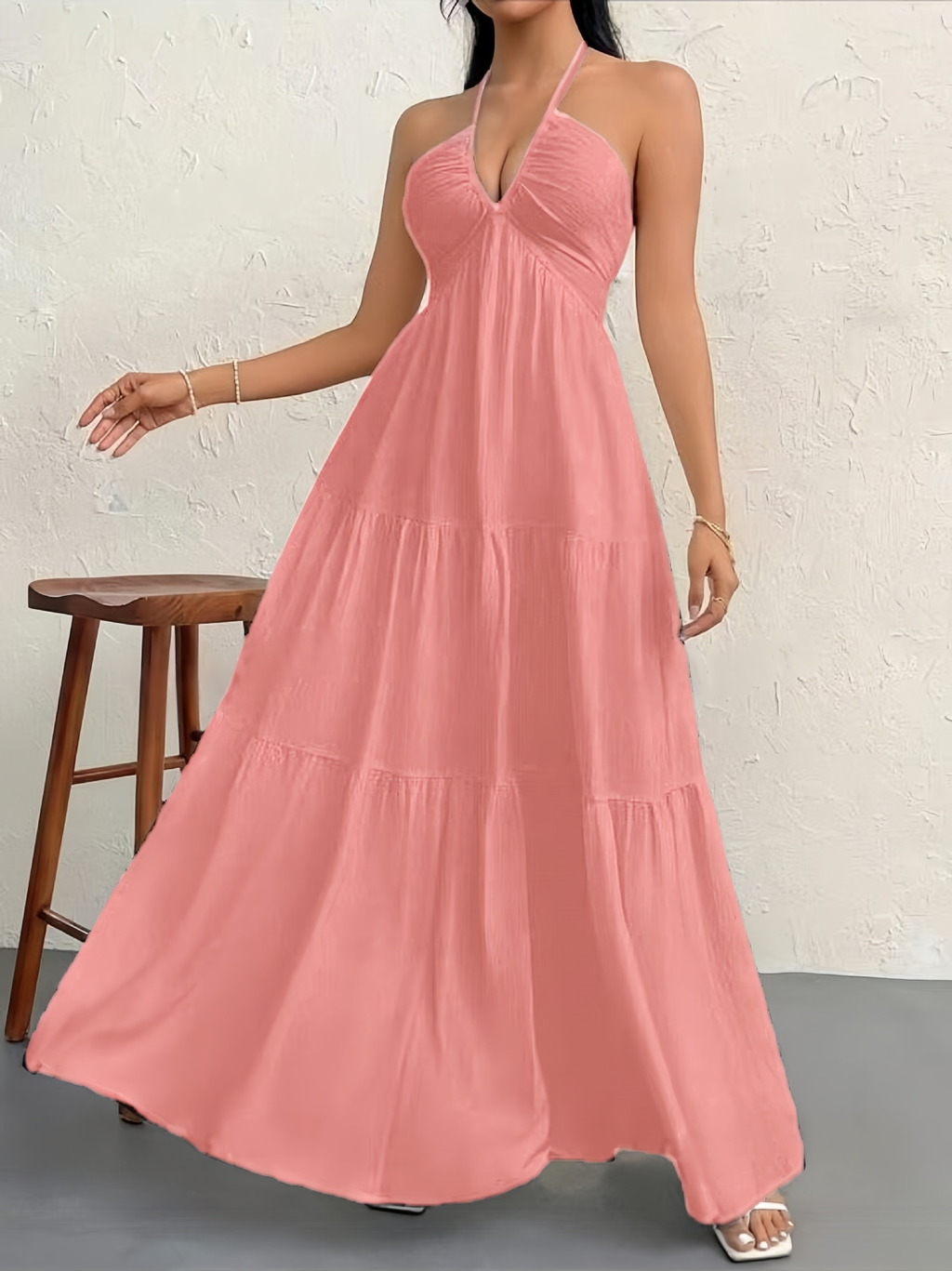 ⚡Blitzangebot 👍Schlichtes Damenkleid, Sommerkleid für Damen, lässiges, ärmelloses Basic-Kleid in lockerer Passform für den Strandurlaub 