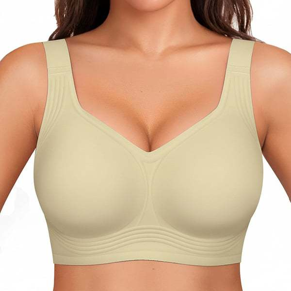 🔥 Bestseller | Bügelloser Jelly-BH für Damen – Volle Abdeckung, bequemer, gepolsterter Alltags-BH ohne Bügel 