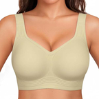 🔥 Bestseller | Bügelloser Jelly-BH für Damen – Volle Abdeckung, bequemer, gepolsterter Alltags-BH ohne Bügel 
