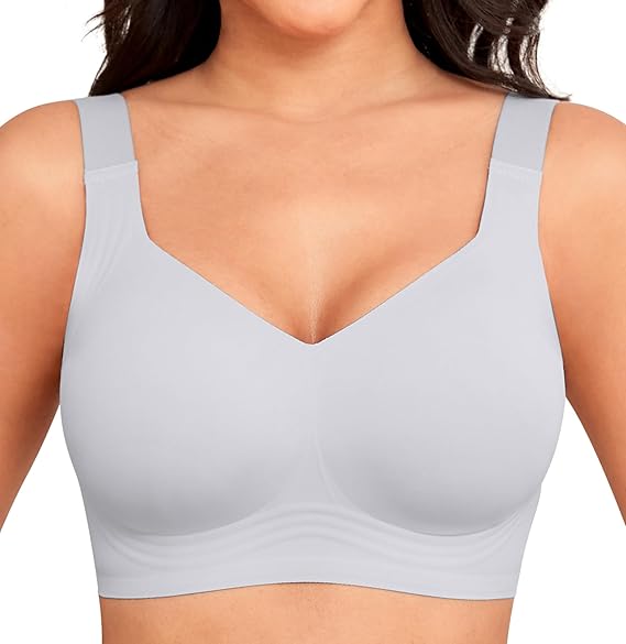 🔥 Bestseller | Bügelloser Jelly-BH für Damen – Volle Abdeckung, bequemer, gepolsterter Alltags-BH ohne Bügel 
