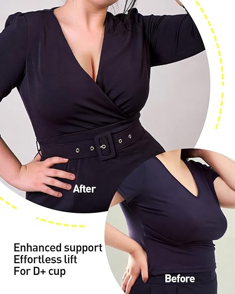 🔥 Bestseller | Unsichtbarer Lift – Patentierte, selbstklebende BH-Einlagen verhindern das Herausrutschen der Brustwarzen. Kein Nähen erforderlich. Für tief ausgeschnittene Oberteile. Damenmode.