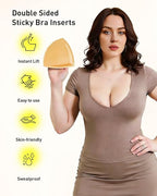 🔥 Bestseller | Unsichtbarer Lift – Patentierte, selbstklebende BH-Einlagen verhindern das Herausrutschen der Brustwarzen. Kein Nähen erforderlich. Für tief ausgeschnittene Oberteile. Damenmode.