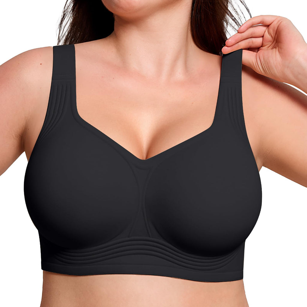 🔥 Bestseller | Bügelloser Jelly-BH für Damen – Volle Abdeckung, bequemer, gepolsterter Alltags-BH ohne Bügel 