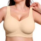 🔥 Bestseller | Bügelloser Jelly-BH für Damen – Volle Abdeckung, bequemer, gepolsterter Alltags-BH ohne Bügel 