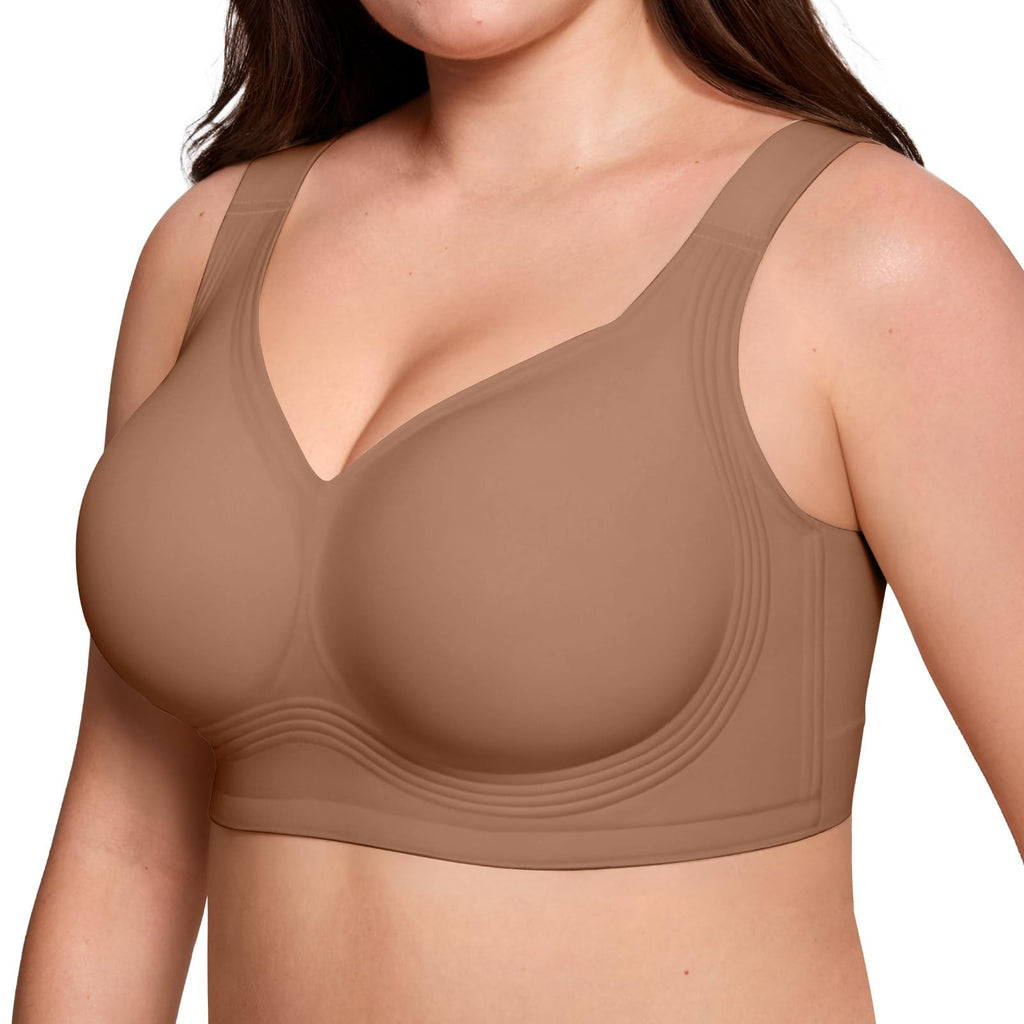 🔥 Bestseller | Bügelloser Jelly-BH für Damen – Volle Abdeckung, bequemer, gepolsterter Alltags-BH ohne Bügel 