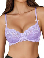 🔥 Bestseller | Sexy Push-up-BH aus Spitze in großen Größen, transparent, mit Bügeln